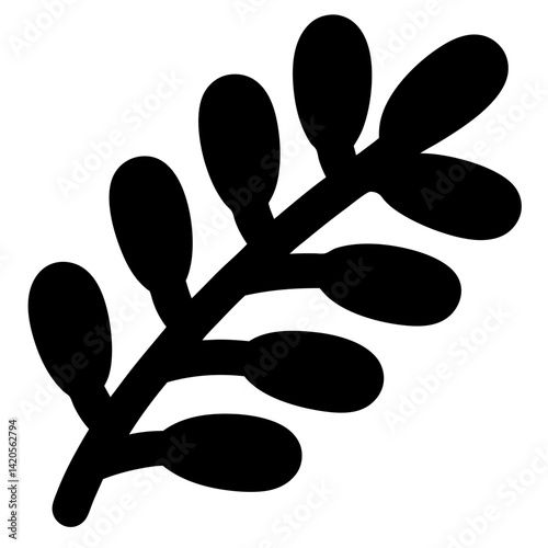 sea buckthorn fruit minimalist silhouette vector icon - for graphic design projects sea buckthorn, Modern Artwork.