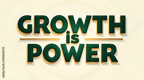 Empowering Typography with Green and Gold