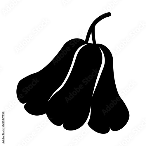  buddha s hand fruit minimalist silhouette vector icon - for graphic design projects buddha s hand, Modern Artwork.
