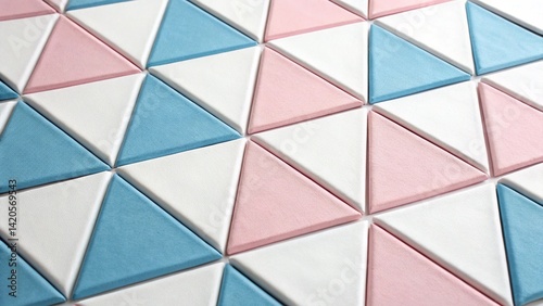Blue and pink geometric pattern with seamless arrangement