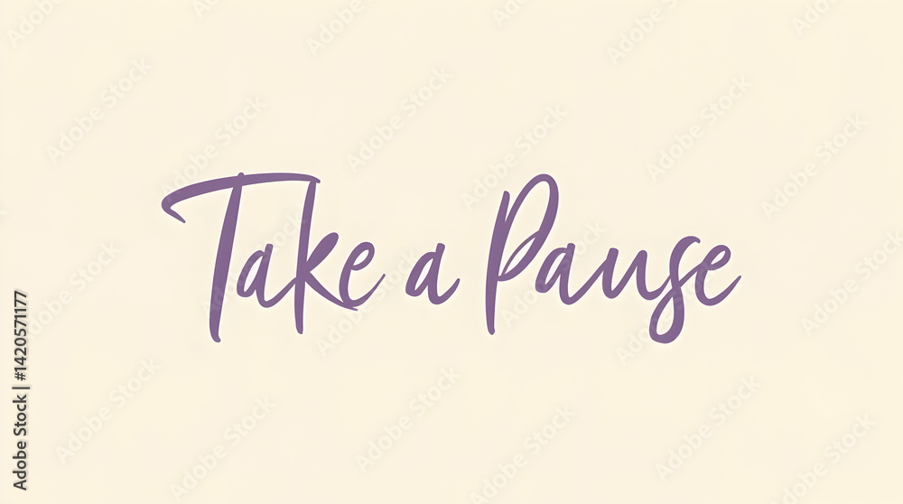 Fototapeta premium Take a Pause – Calm and Clarity