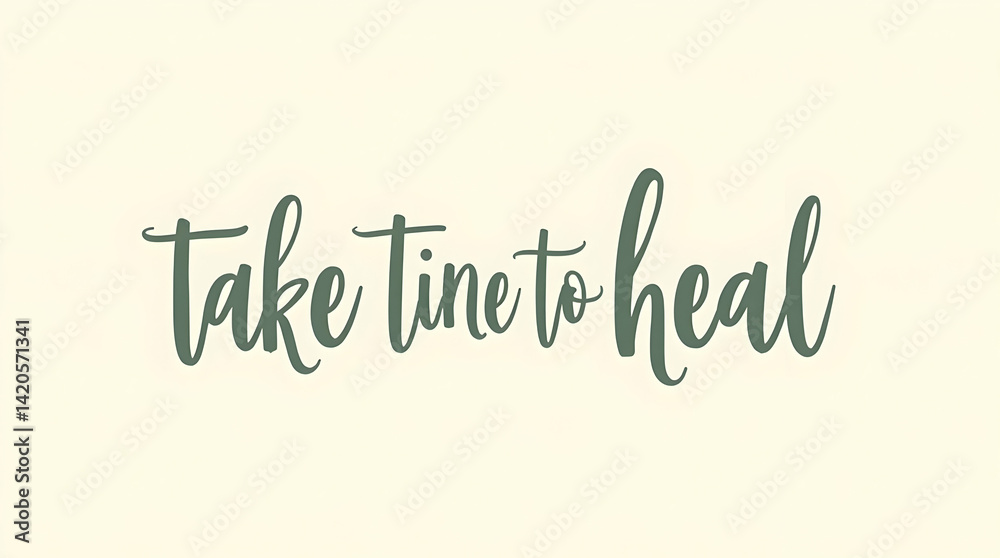Fototapeta premium Take Time to Heal – Recovery and Reflection