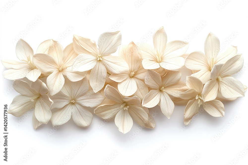 Fototapeta premium White Hydrangea Flowers Arrangement