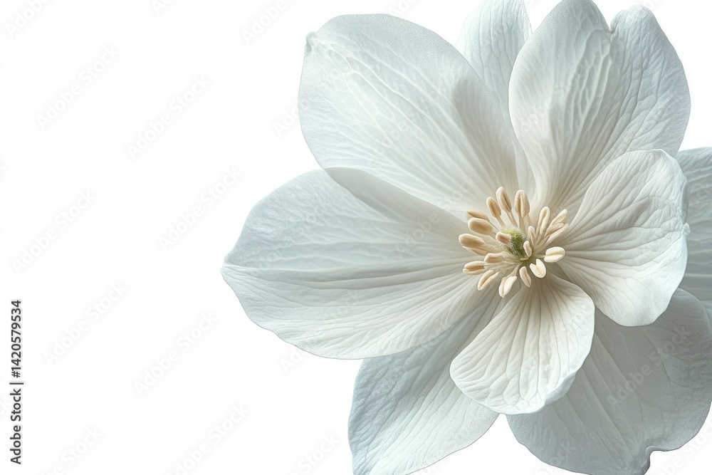 Fototapeta premium White Flower Blossom Close Up
