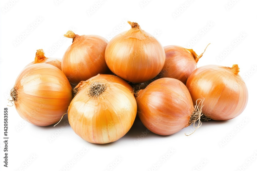 Fototapeta premium Pile of Yellow Onions