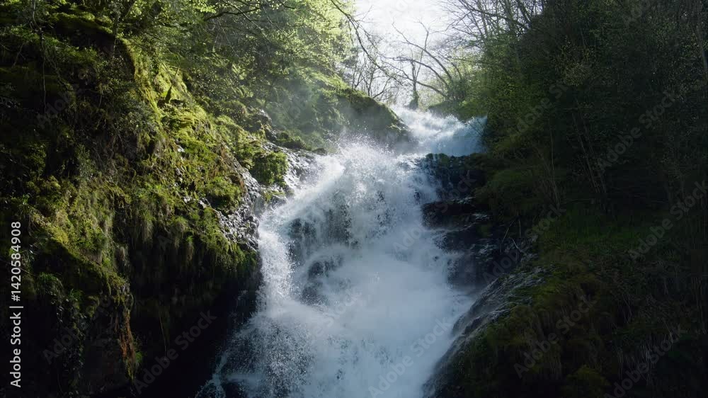 Waterfall along the Salat river in Ariege department in southwest France
Waterfall along the Salat river in Ariege department in southwest France
