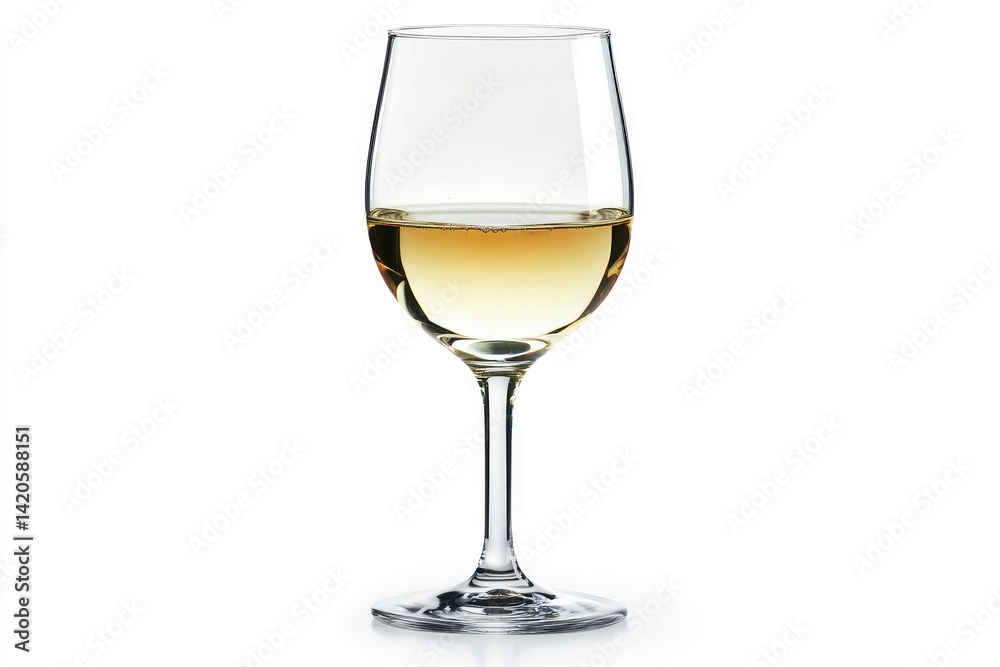 White Wine in Glass White Wine in Glass