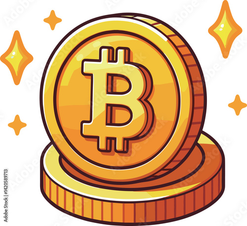 ビットコインのイラスト
