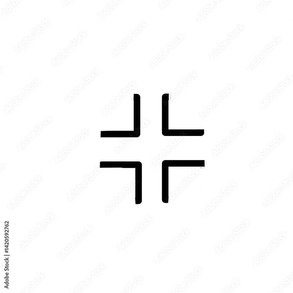 Obraz premium Full screen icon on white background