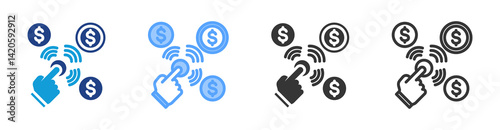 Cpc icon set multiple style collection