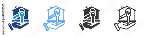 Seller icon set multiple style collection