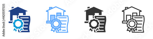 Tax icon set multiple style collection