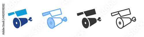 Butcher icon set multiple style collection