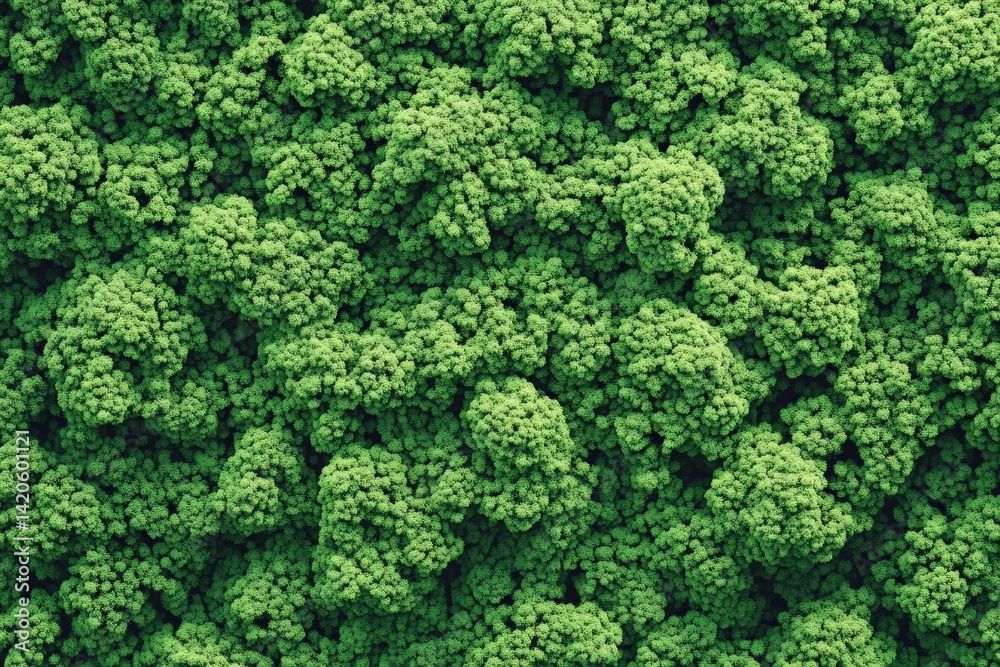 Close-up view of densely packed, vibrant green foliage. Close-up view of densely packed, vibrant green foliage.