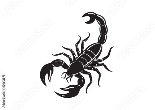 Scorpion silhouette vector