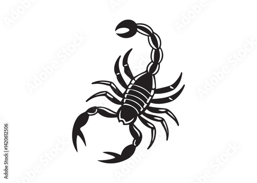 Scorpion silhouette vector