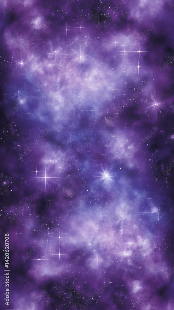 Obraz premium Purple Nebula Space Background