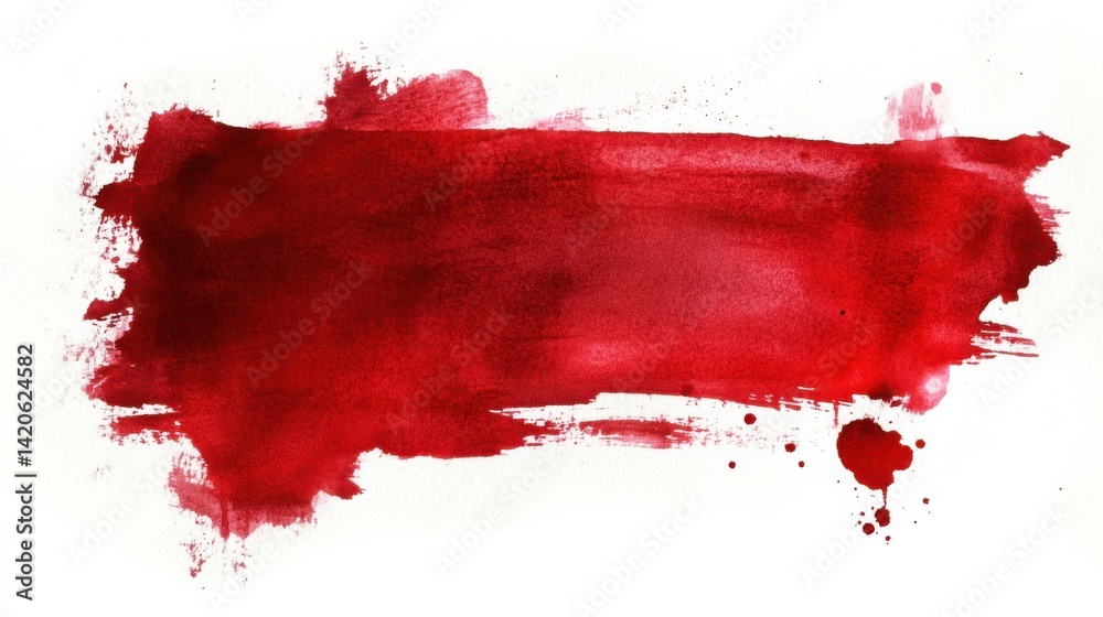Crimson Red Watercolor Splash Texture Background Crimson Red Watercolor Splash Texture Background