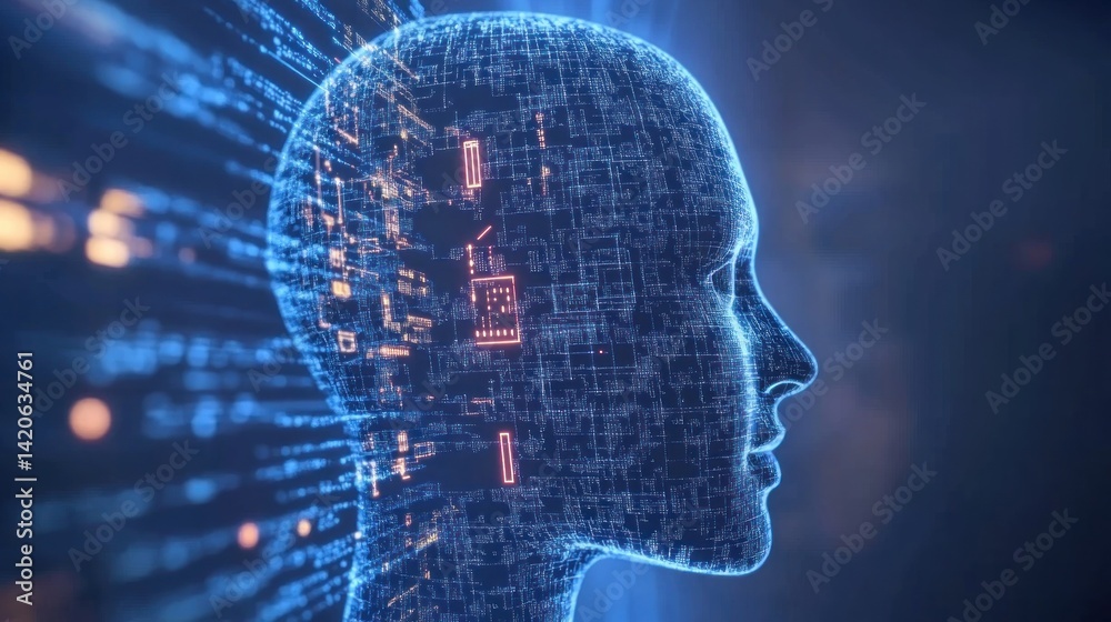 Digital intelligence concept, showcasing artificial intelligence. Digital intelligence concept, showcasing artificial intelligence.