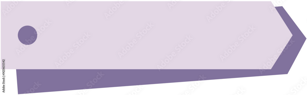 Fototapeta premium A clean and modern text box label perfect for emphasizing titles, headings, or key information in designs or documents.