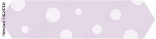 Adorable text box label with playful polka dots, ideal for headings, tags, or decorative design elements with a fun, cheerful vibe.