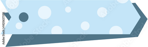 Adorable text box label with playful polka dots, ideal for headings, tags, or decorative design elements with a fun, cheerful vibe.