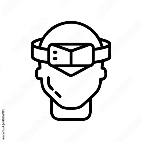 Virtual Reality Icon Experience Futuristic Space Digital Art Immersive Environment User Perspective