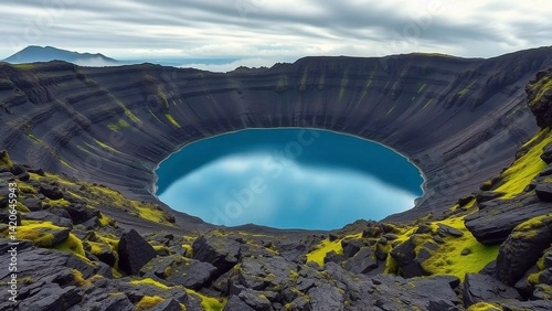 panoramic view of the mountains in autumn