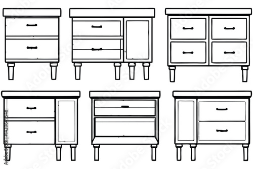elegant marble top nightstand set