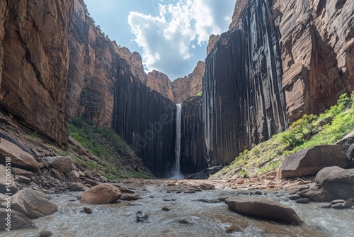 Canyon Waterfall Scenic View photo