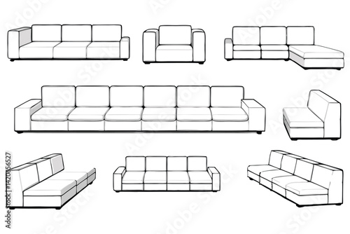 modern living room sectional
