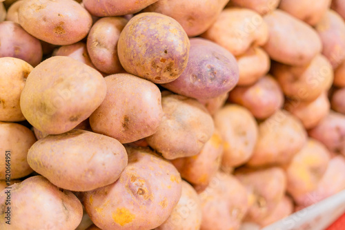 Solanum tuberosum - Organic potato in the Colombian traditional market
