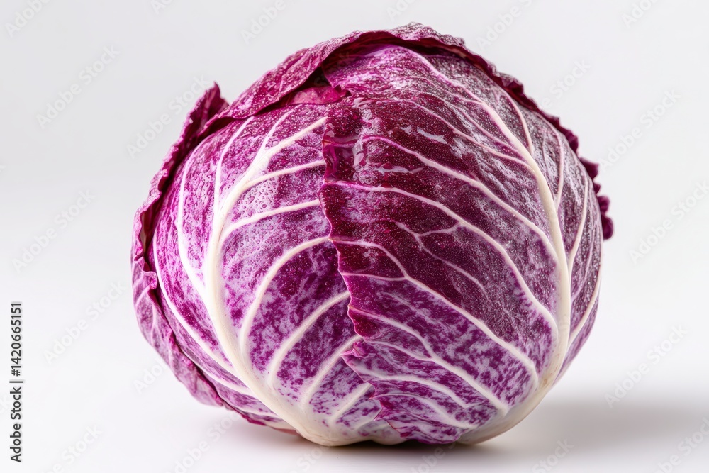 High quality studio photo of a single fresh cabbage with a smooth surface, isolated on white background, suitable for healthy eating or food styling concepts. High quality studio photo of a single fresh cabbage with a smooth surface, isolated on white background, suitable for healthy eating or food styling concepts.