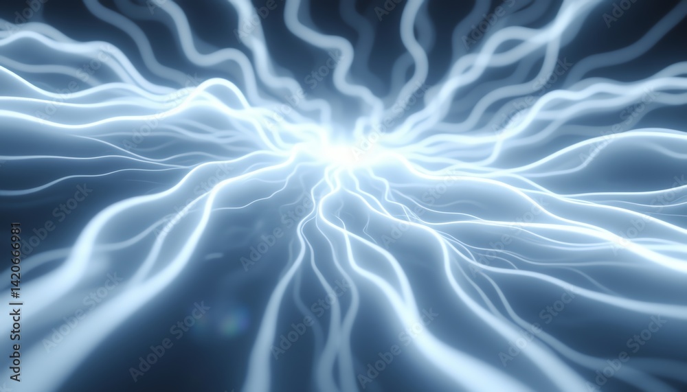 Obraz premium Abstract light energy with dynamic wave patterns.