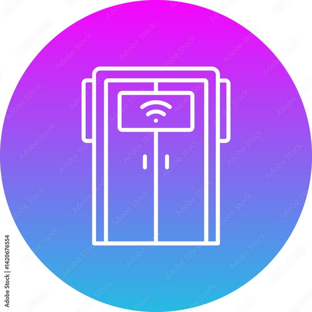 Smart Door Icon Smart Door Icon
