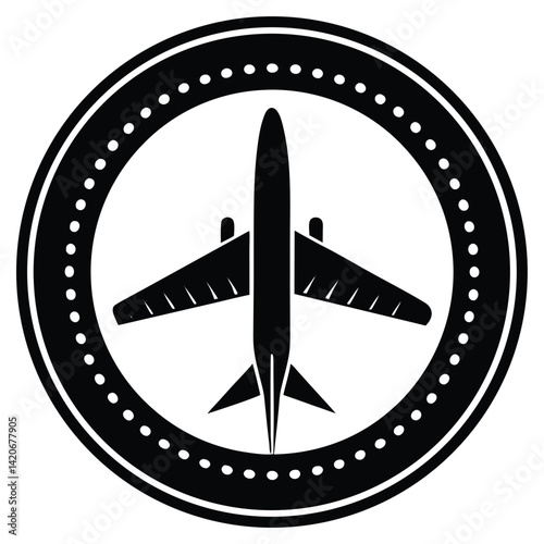 isolated airplane altitude dial on white backgroun