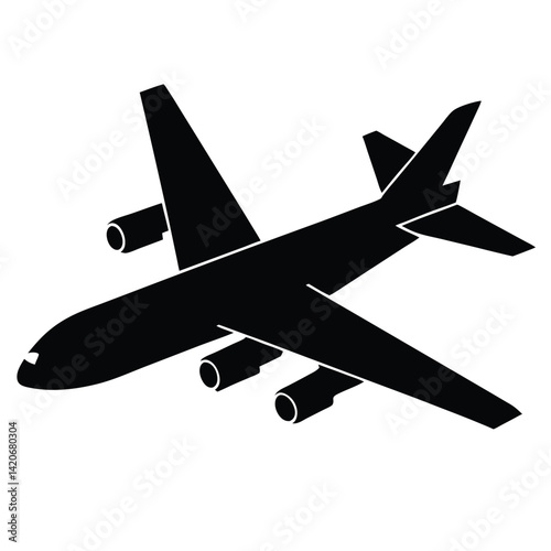 isolated cargo plane model on white background