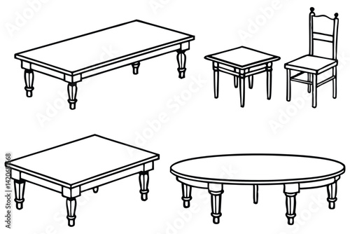 oak dining table design