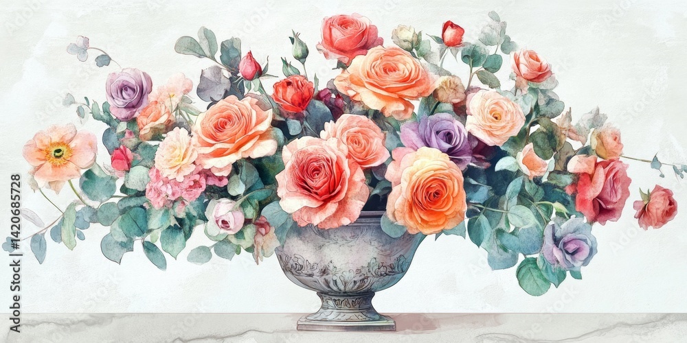 Fototapeta premium Floral Arrangement in a Vase