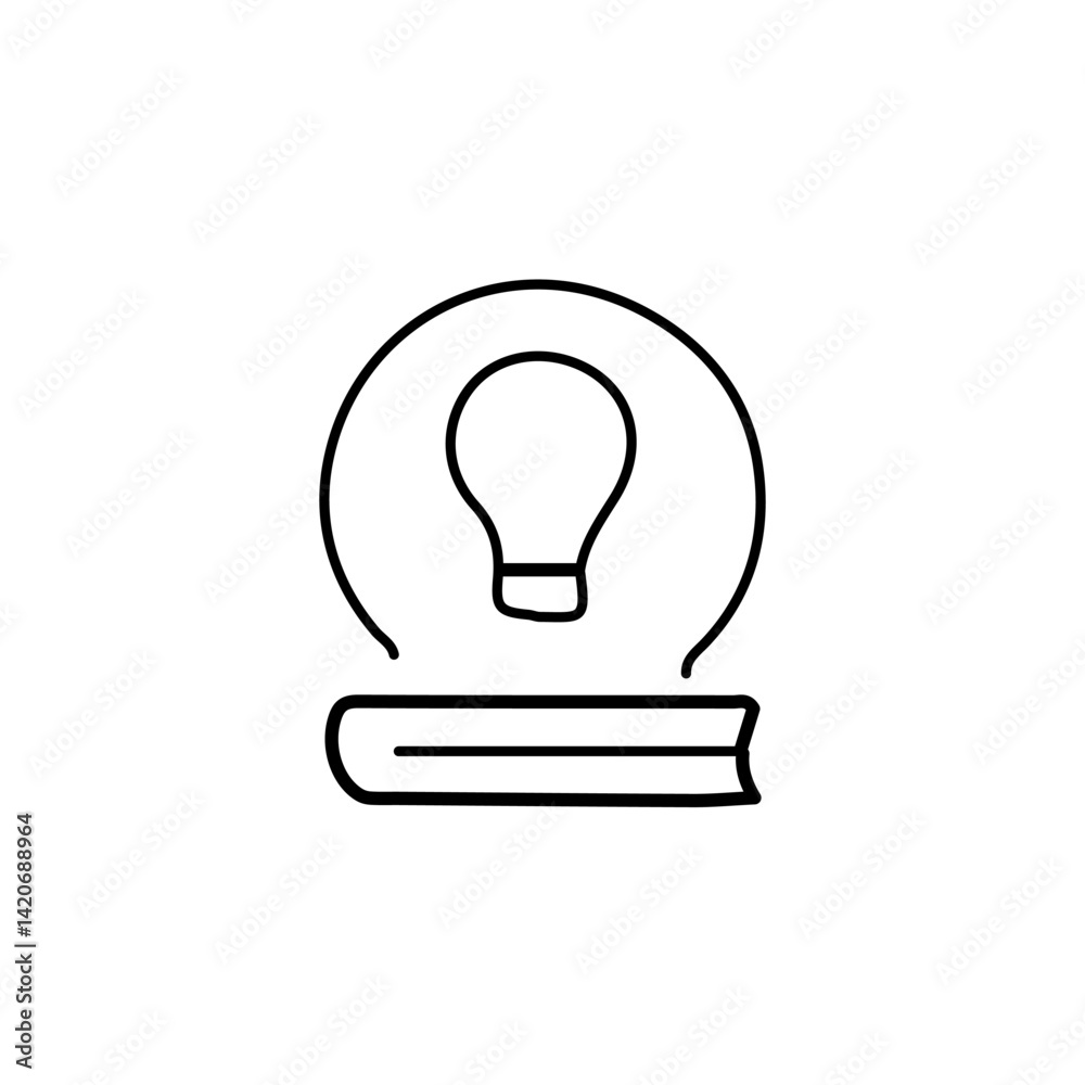 vector illustration of learing icon with outline style
vector illustration of learing icon with outline style