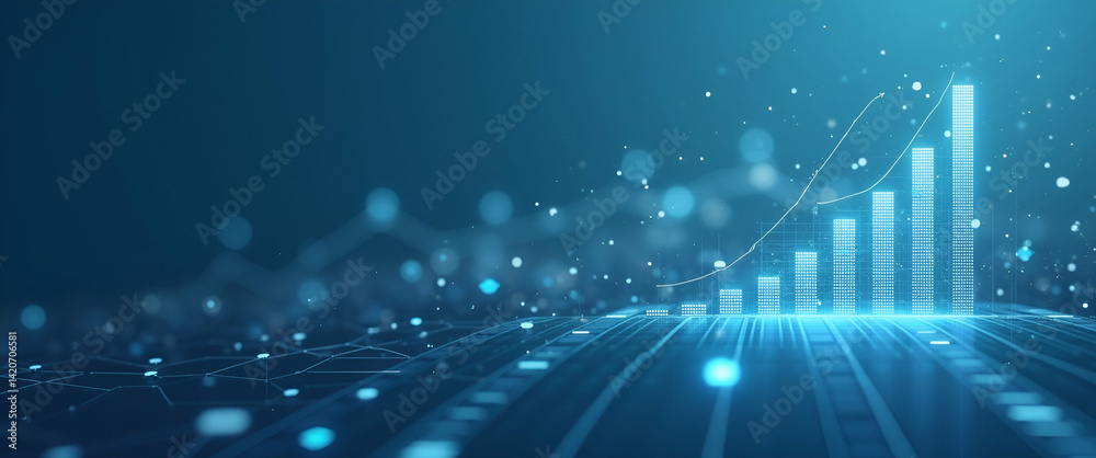 Fototapeta premium Assess mid year performance outcomes with high resolution photostock content and strategic analytical frameworks to support performance optimization in Photo Stock Concept and empty space on the le