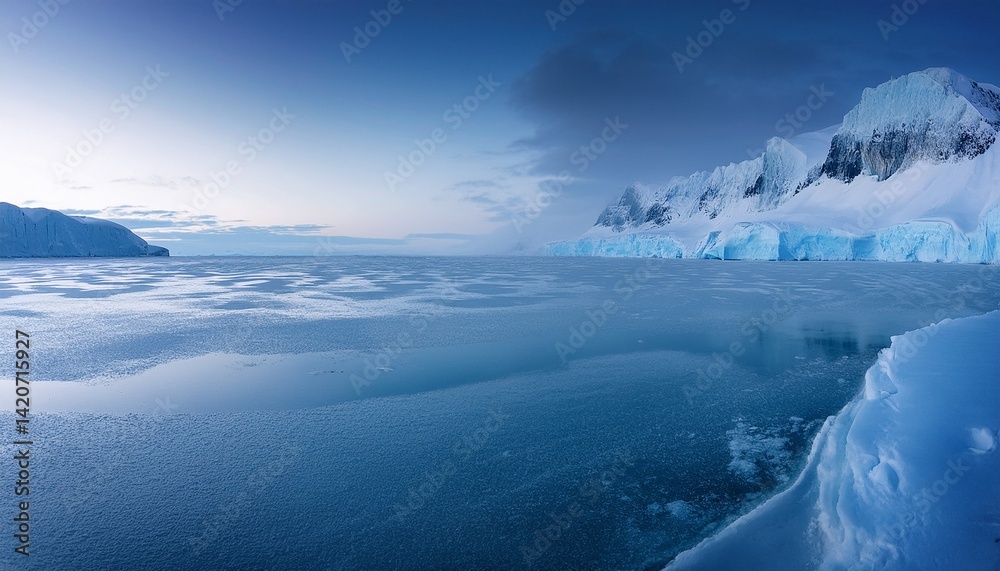 Experience the elegance of the icy landscape.  