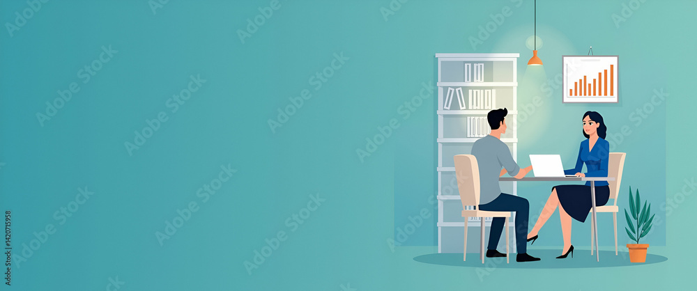 Enhance Recruitment Strategies: Evaluate Hiring Confidence through Labor Market Trends & Candidate Feedback - Stock Photo Concept with Left Space for Text Enhance Recruitment Strategies: Evaluate Hiring Confidence through Labor Market Trends & Candidate Feedback - Stock Photo Concept with Left Space for Text