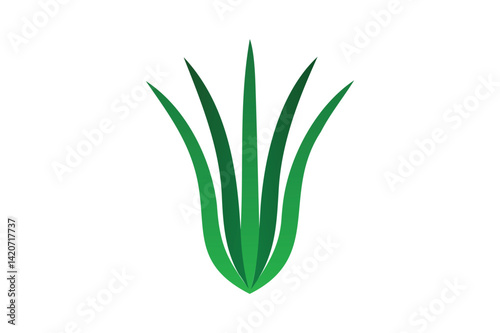 Chives icon vector on white background