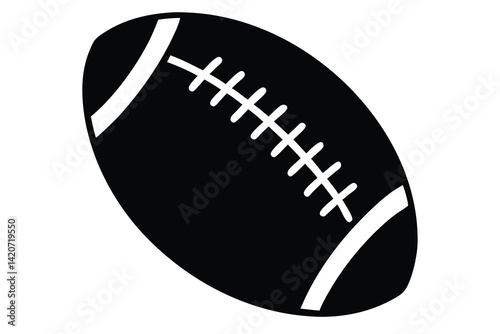 football silhouette vector illustration