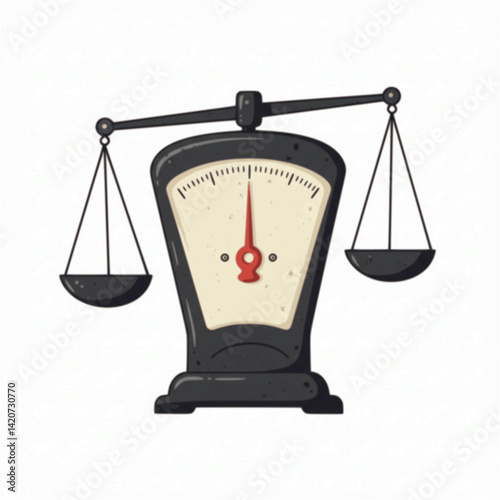 Household scale, equipment for kitchen stores home. Different isolated weighing systems for market, food and goods, nowaday vector	
