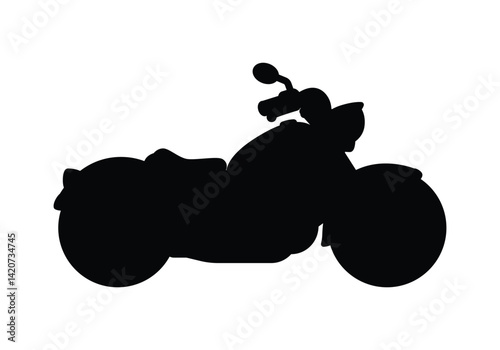 Motorcycle vector illustration, harley davidson bike logo, biker land logo, vintage harley motorcycle logo