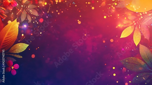Carnival-themed background with vibrant colors, festive elements, and space for text, creating a lively and exciting atmosphere.  