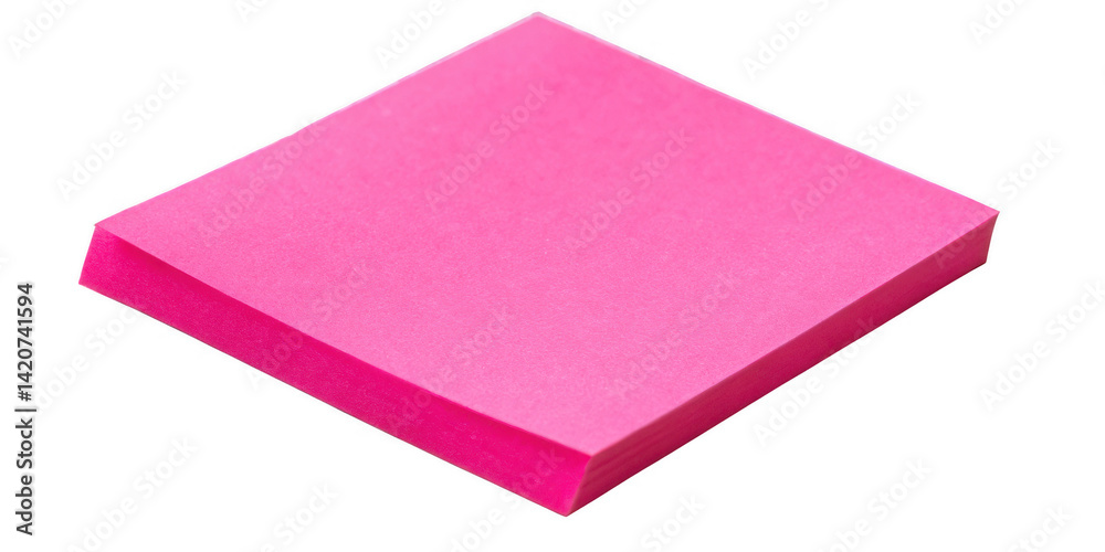 Mini Sticky Note Neon Pink Photorealistic Square Paper Note for Digital Design Resources Mini Sticky Note Neon Pink Photorealistic Square Paper Note for Digital Design Resources