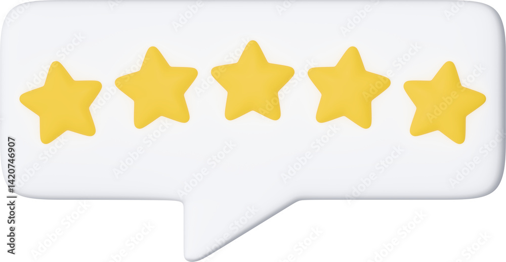 Obraz premium 3D 별점 5개